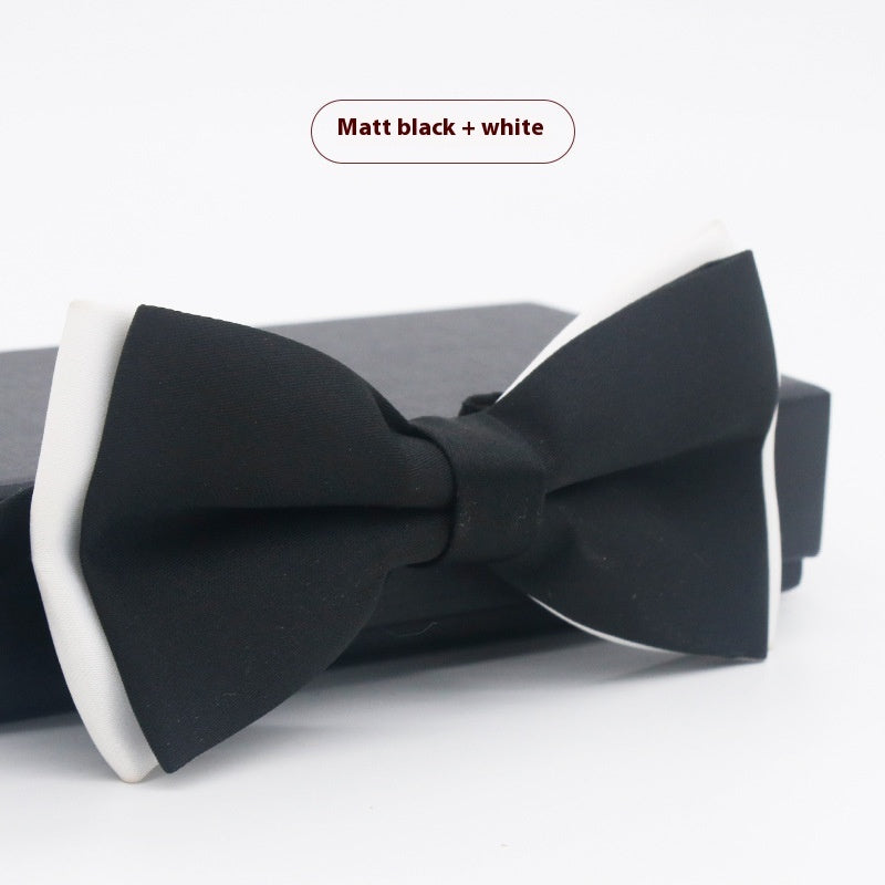 Men's Solid Color Formal Wear Wedding Business Casual Groom Groomsman Bow Tie