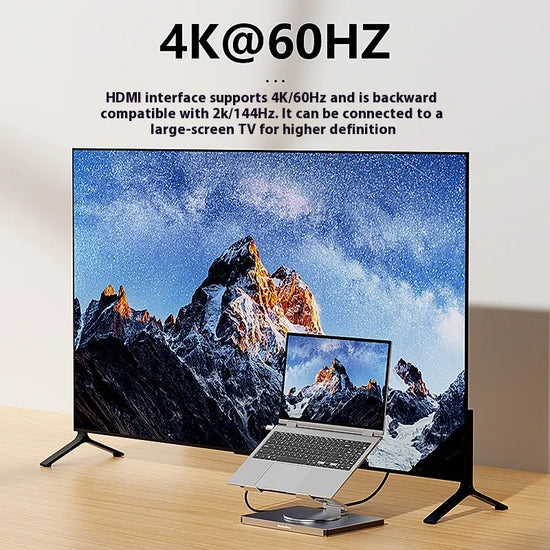 Type-c Extended Rotating Folding Laptop Stand