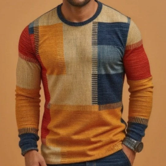 Men's T-shirt 3D Digital Printed Round Neck Fashion