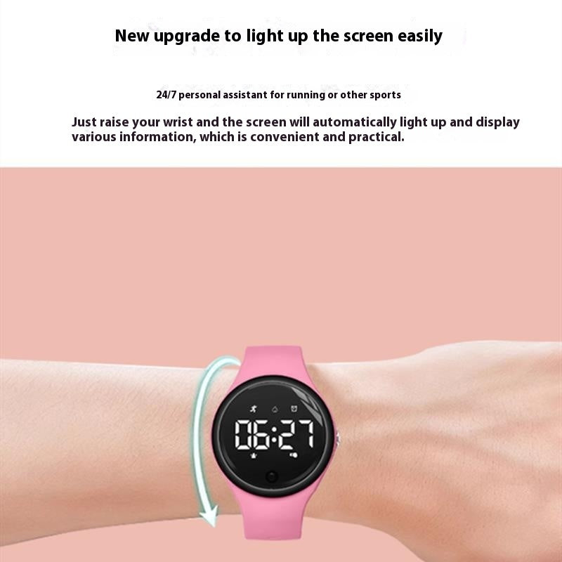 Electronic Watch Male Junior High School Student Female Silent Vibration Alarm Clock