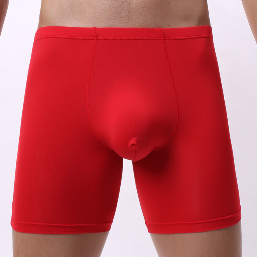 Sports Lengthened Ice Silk Boxer