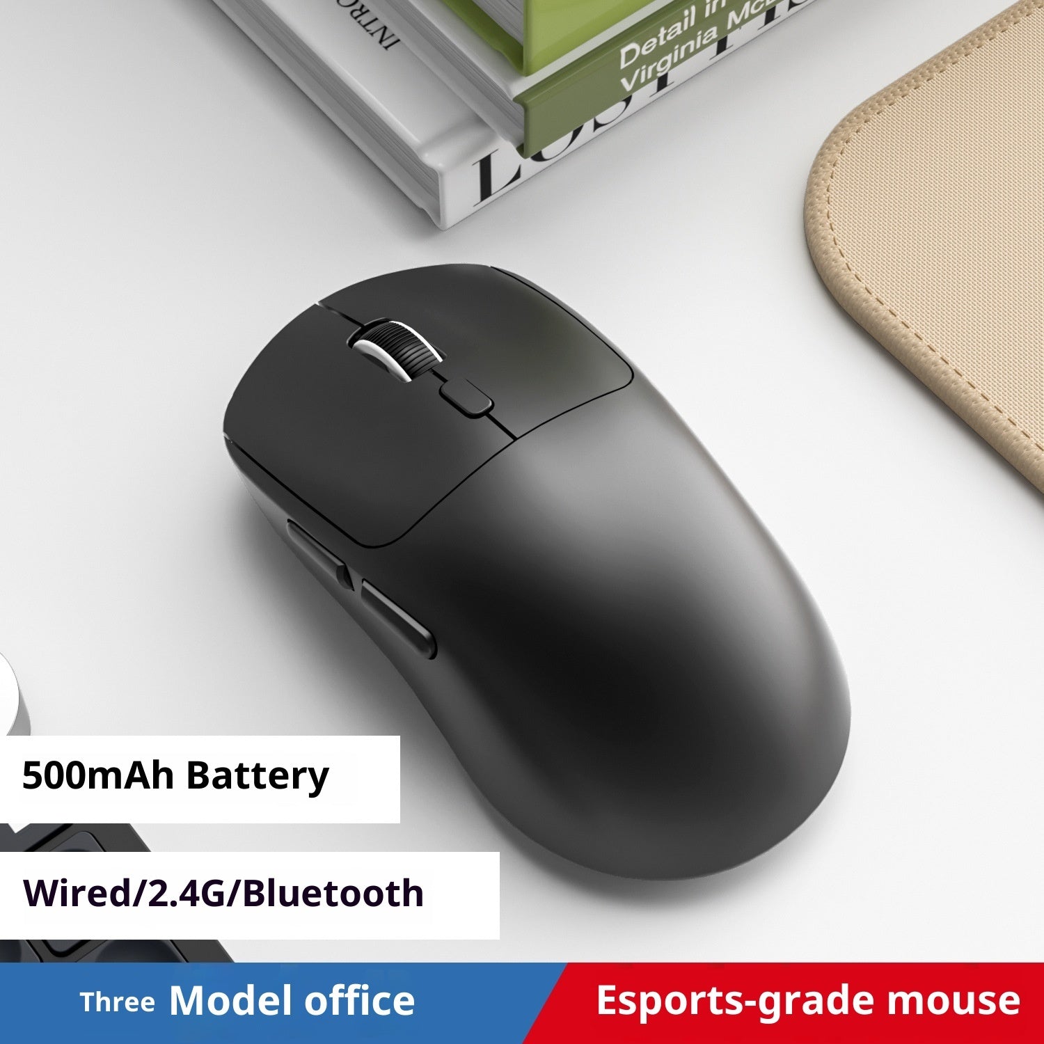 Bluetooth Wired Three-model Mouse Office Notebook Game Multi-color Mute Wireless Mouse